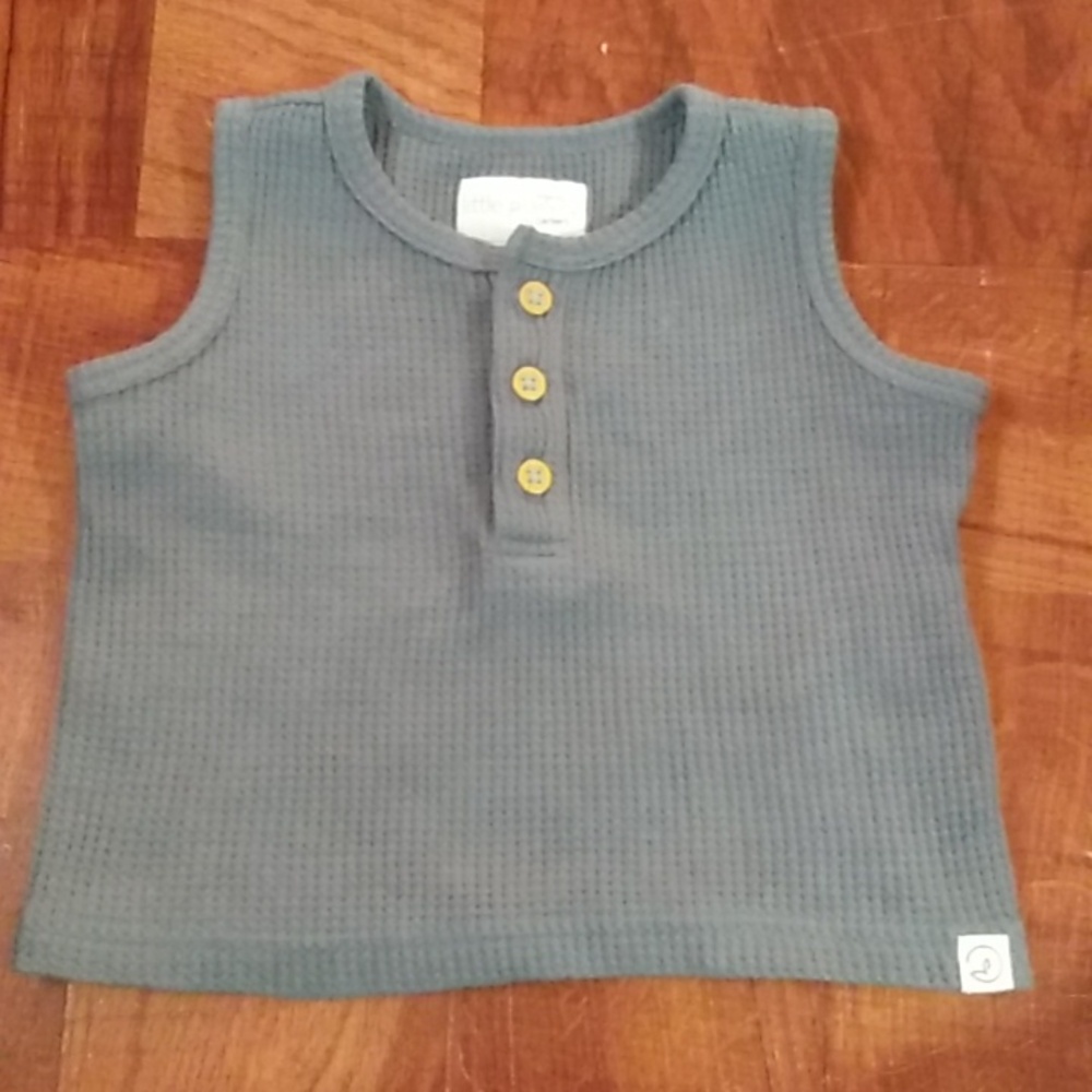 Little Planet Organic by Carter's 3M Outfit, Tank Top & Shorts Waffle Knit Set - Picture 7 of 12